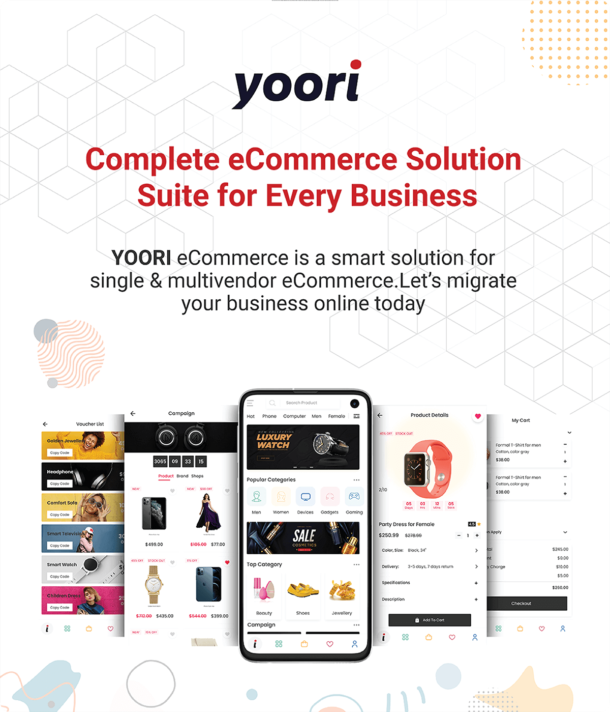 Yoori cross platform multi vendor ecommerce solution