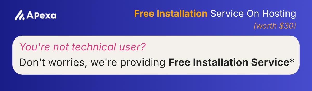 Free installation service