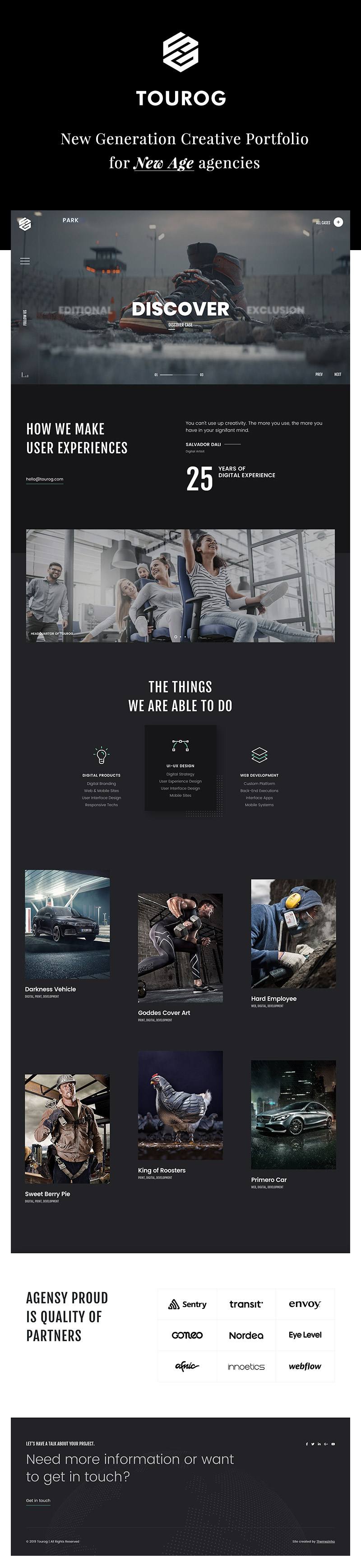 Tourog | Creative Agency WordPress Theme - 1