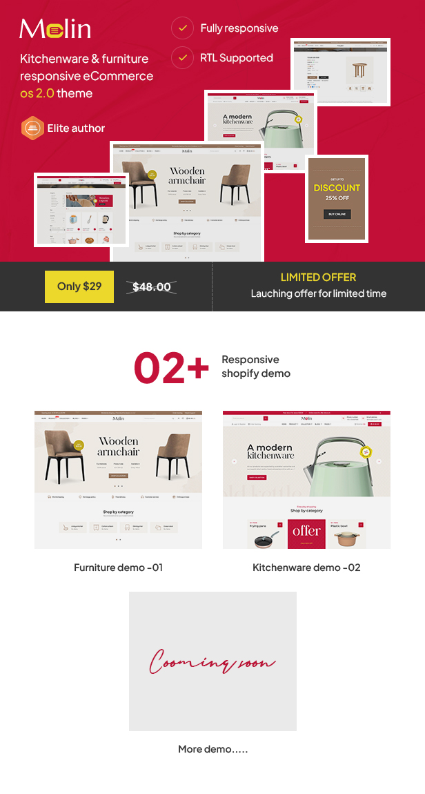 Malin - The Furniture & Appliances eCommerce Shopify Theme - 2