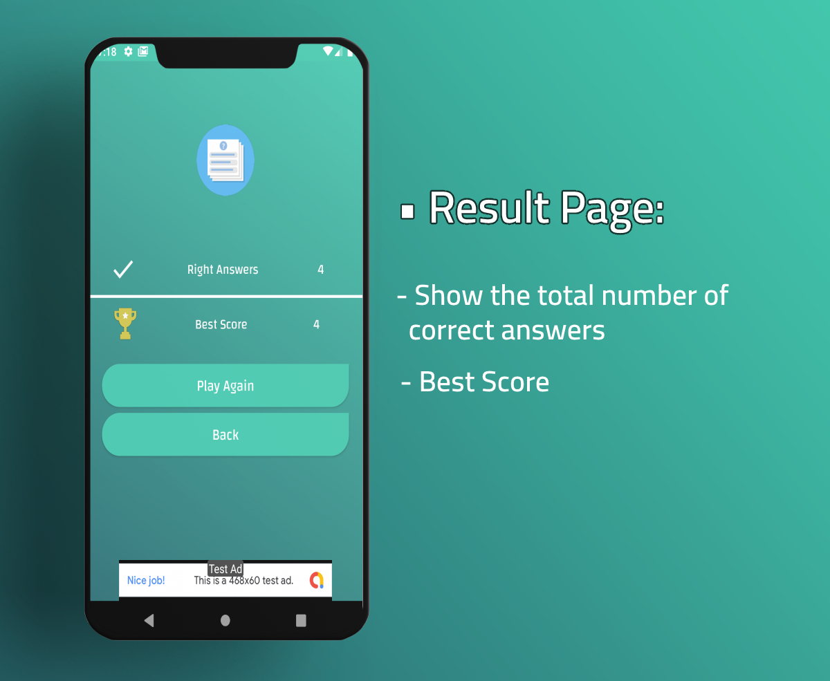 Fast Math Quiz Game Source Code with Admob and Unity - 8