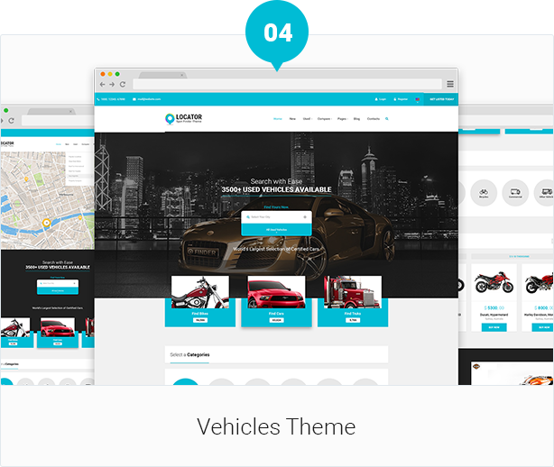 Locator PSD Template Design By Webstrot