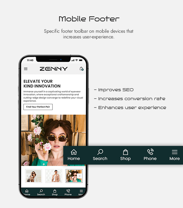 Zenny -  Eyewear & Glasses Elementor WooCommerce WordPress Theme - 5