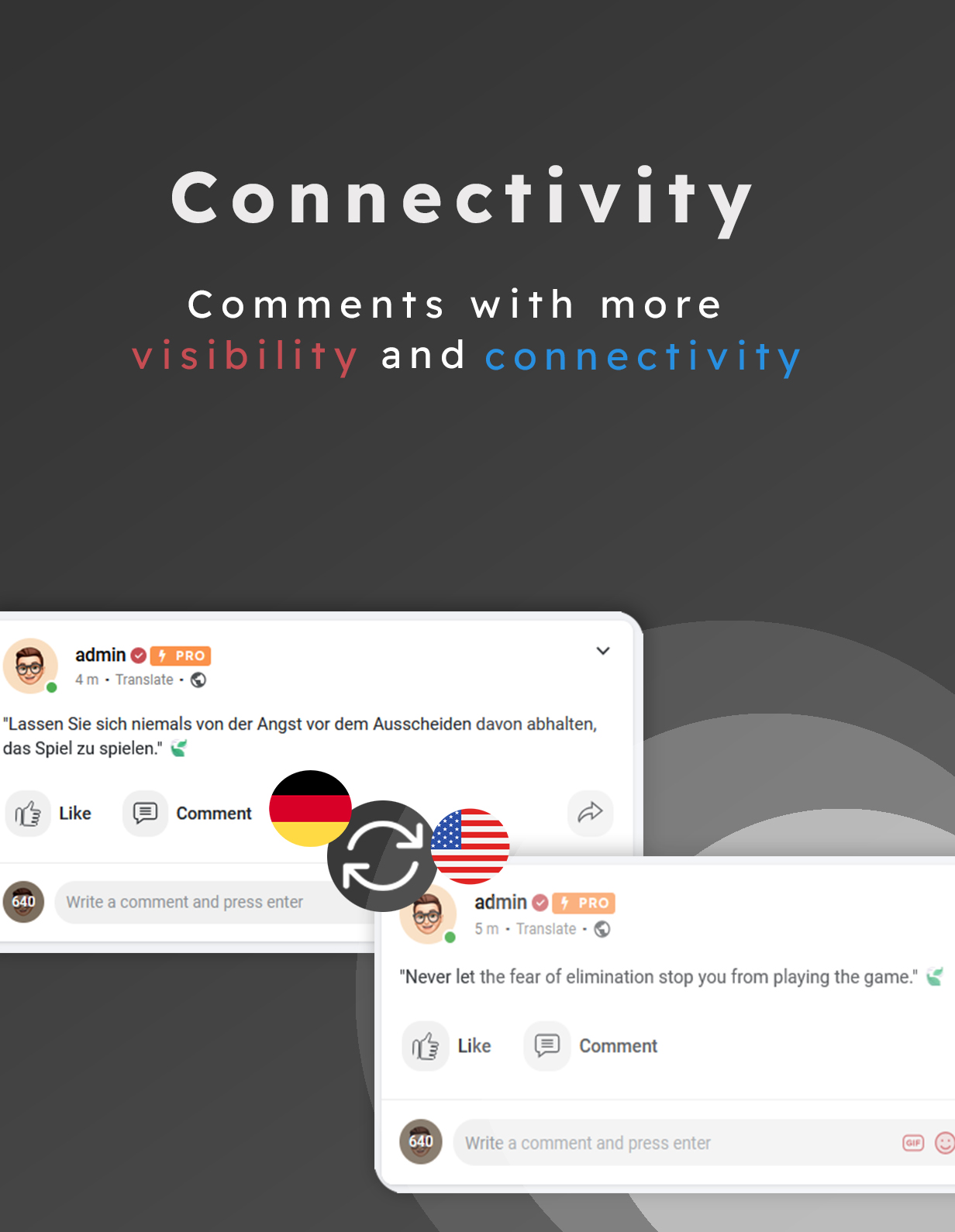 Translation Post & Comments for WoWonder & Sngine - 2