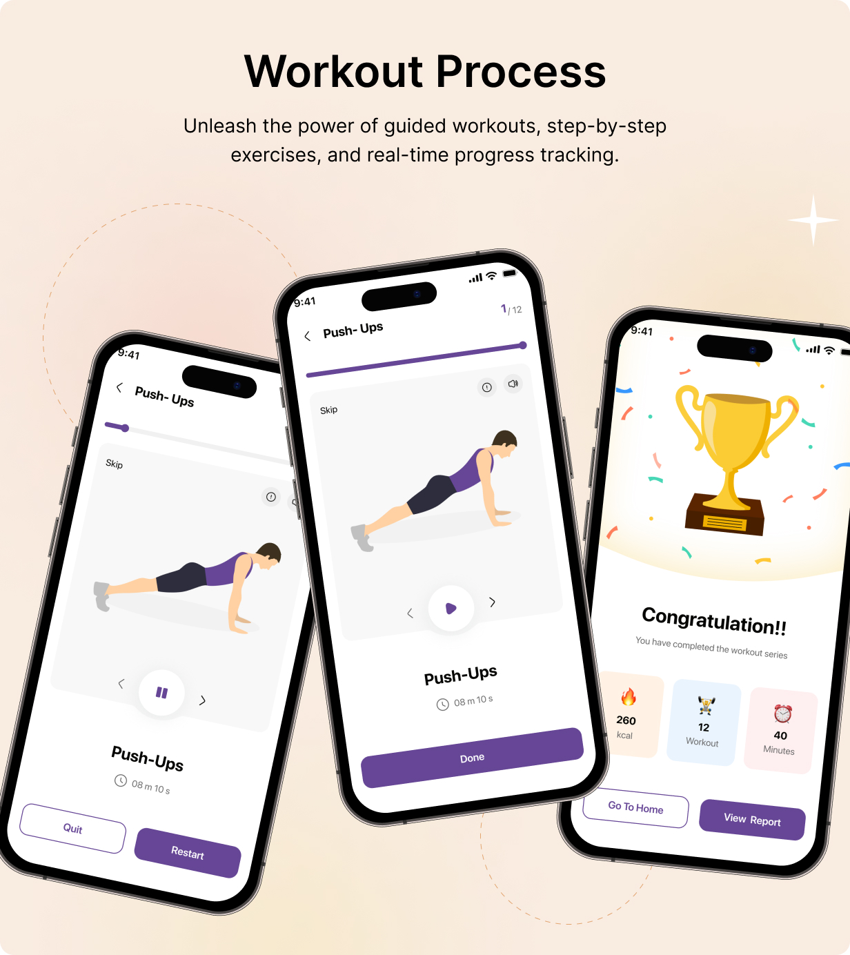 Fitness UI template: Workout Mentor app in  Flutter 3.x (Android, iOS) | Body Transformation App - 8