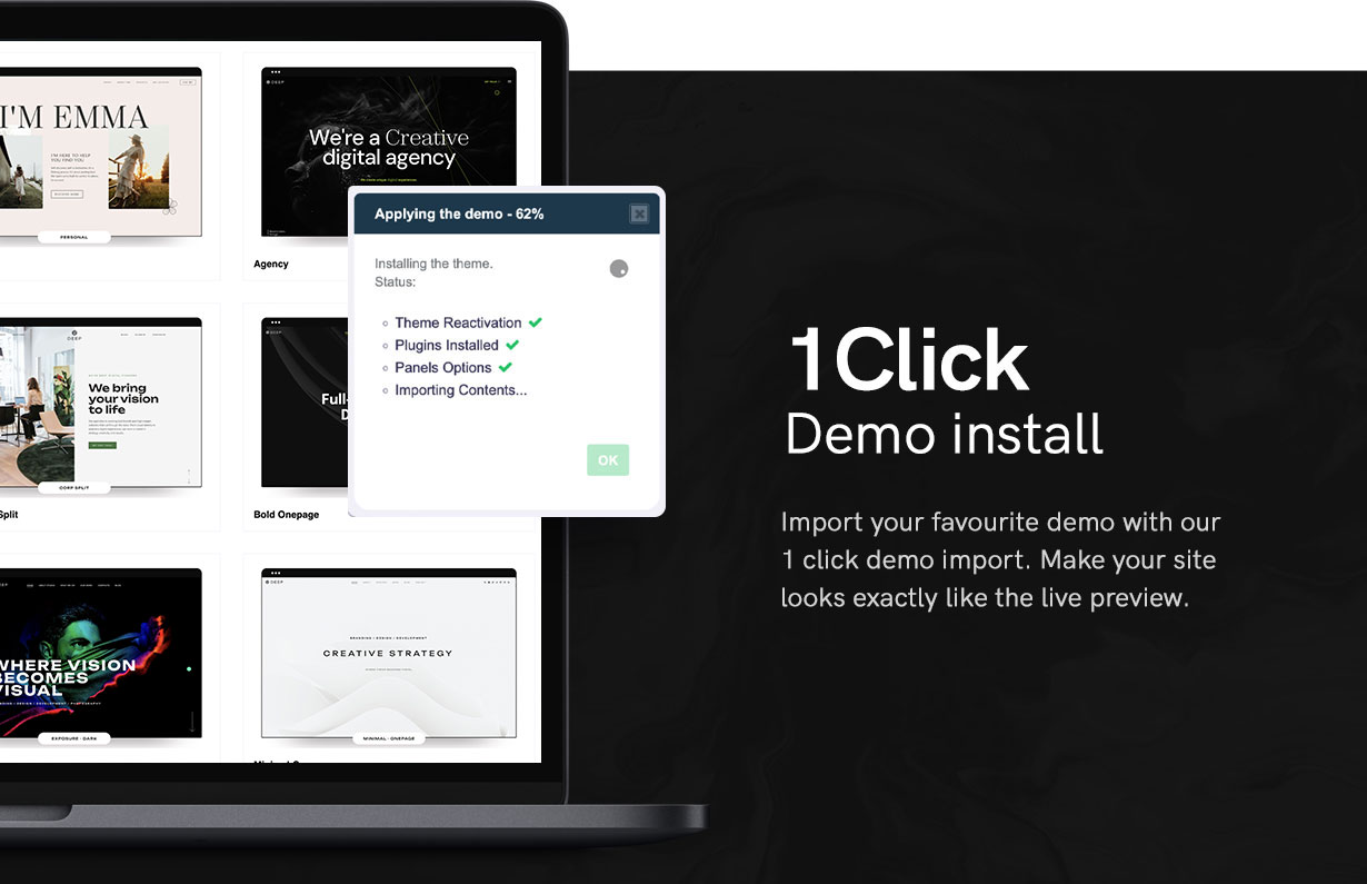 Deep - Creative Agency & Portfolio WordPress Theme - 3