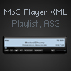 Mp3 player with playlist xml