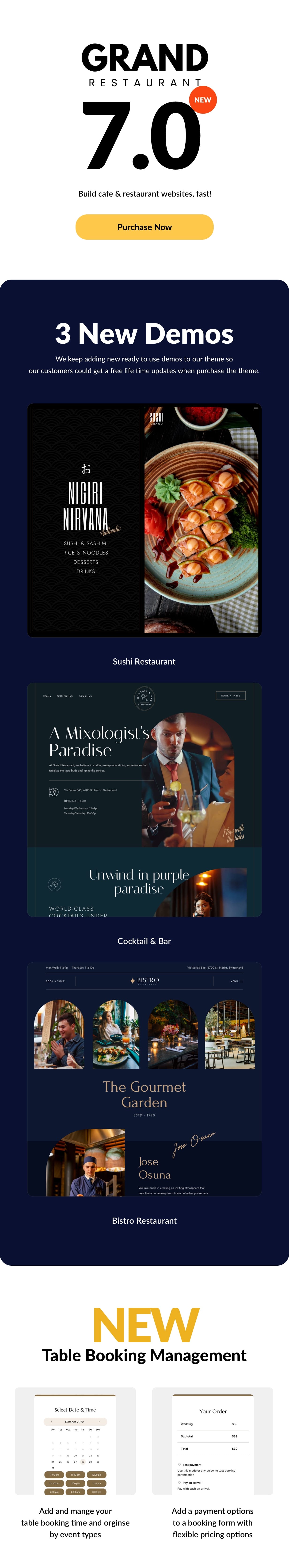 Grand Restaurant WordPress