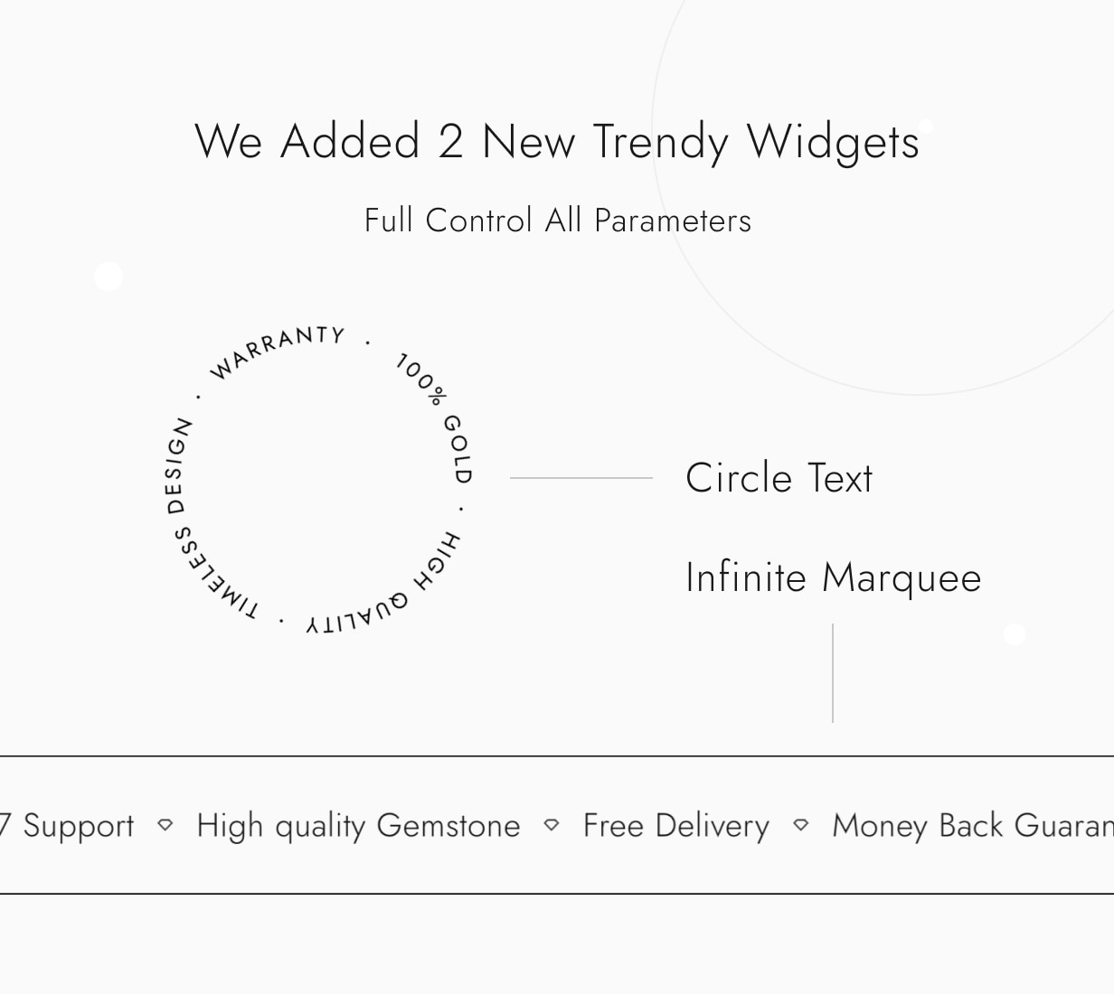 Goldish - New Widgets