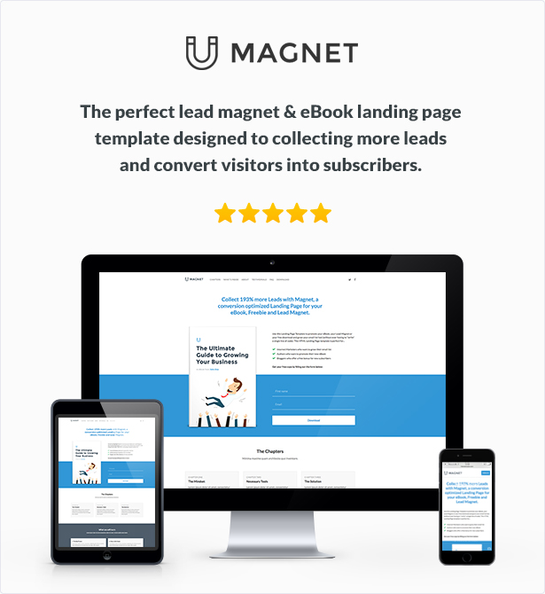 Download Magnet Ebook Lead Magnet Landing Page By Themekrauts Themeforest