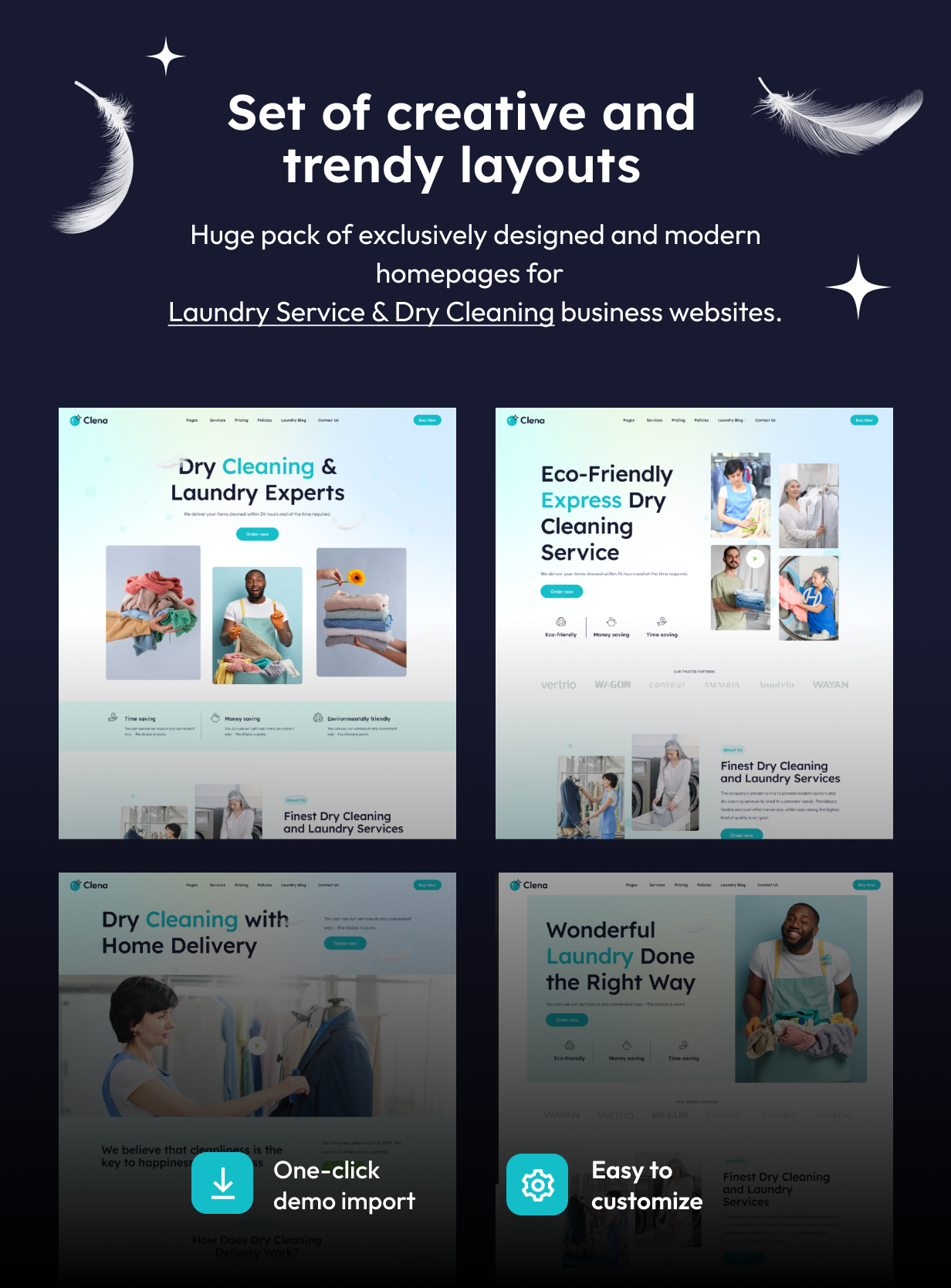 Clena - Laundry Service & Dry Cleaning WordPress Theme