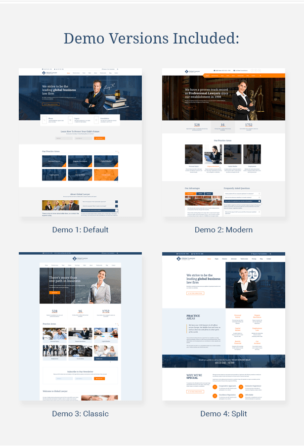 Law Firm HTML Template Demos