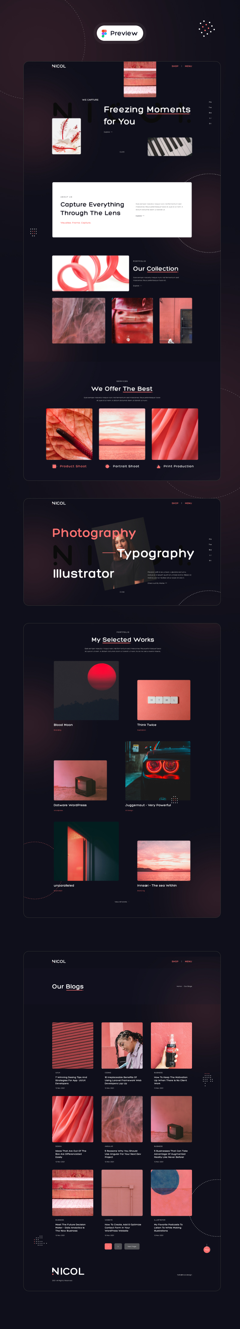 Nicol - Creative Agency Figma UI Kit - 3