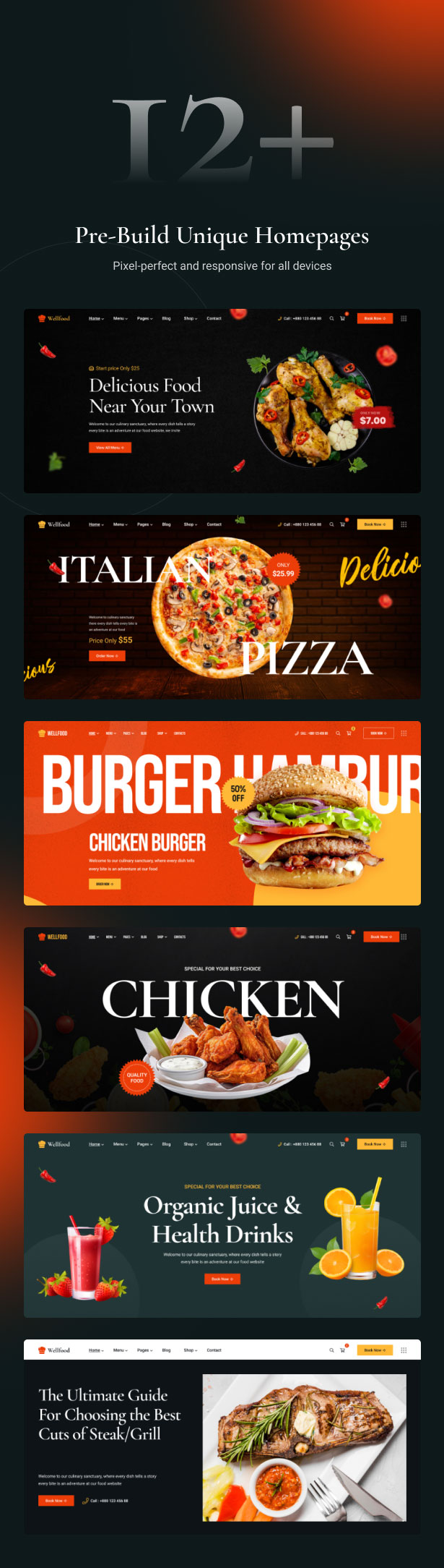 Wellfood - Fast Food Restaurant WordPress Theme - 6