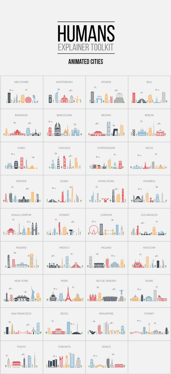 Humans Explainer Essential Graphics | Mogrt - 11