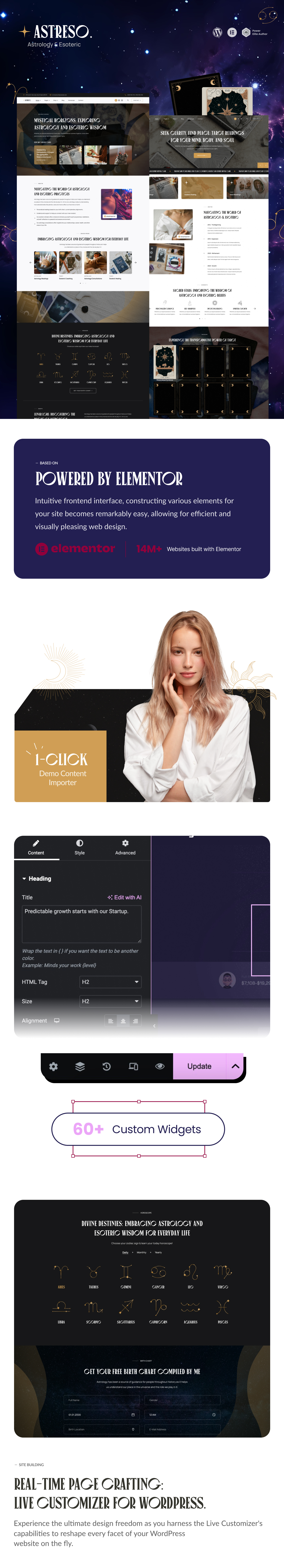Astreso - Astrology & Esoteric WordPress theme - 1