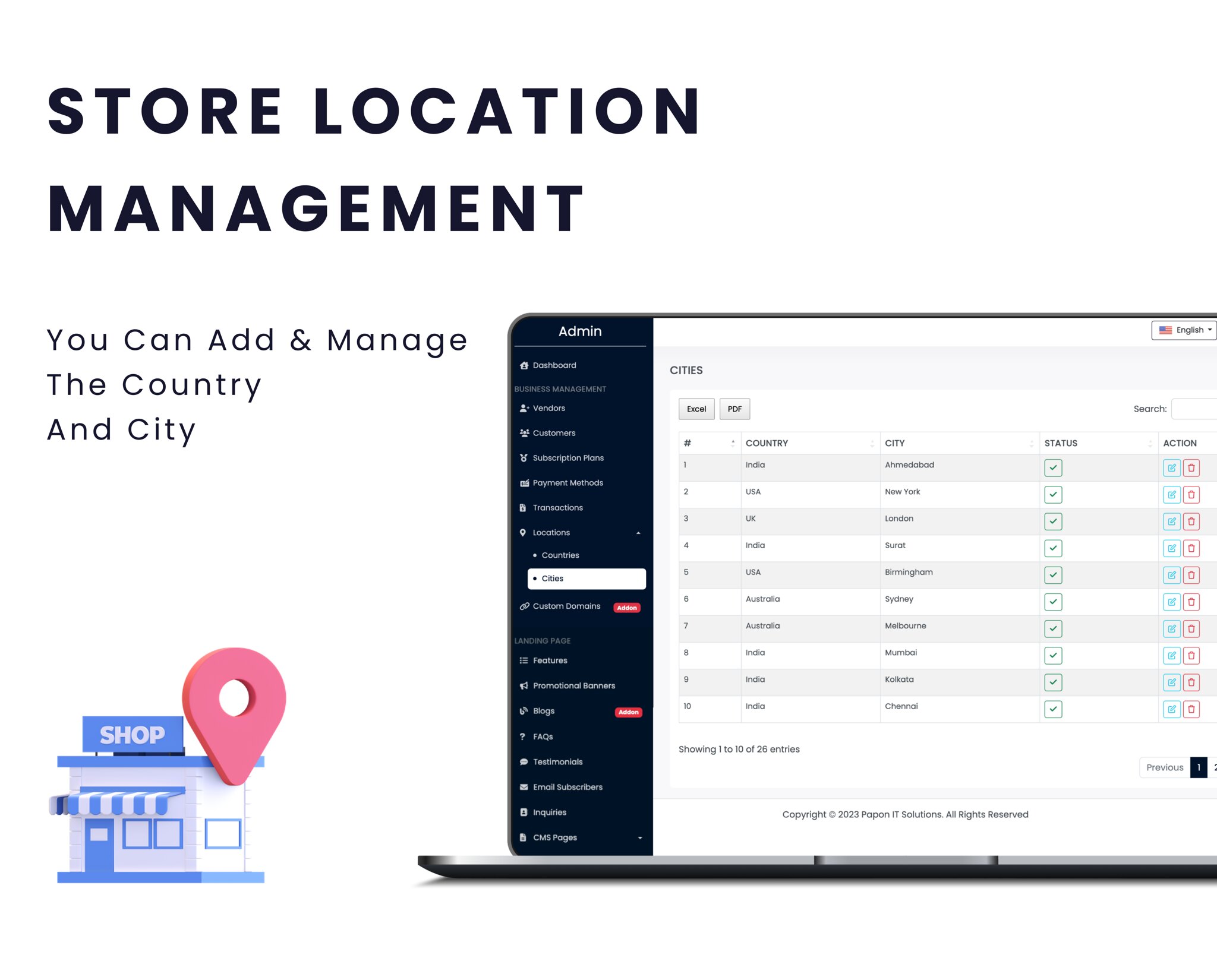 StoreMart SaaS - Online Product Selling SaaS Business Website Builder