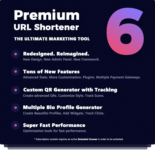 Premium URL Shortener v6.9.2 - Link Shortener, Bio Pages & QR Codes - Authentic WP