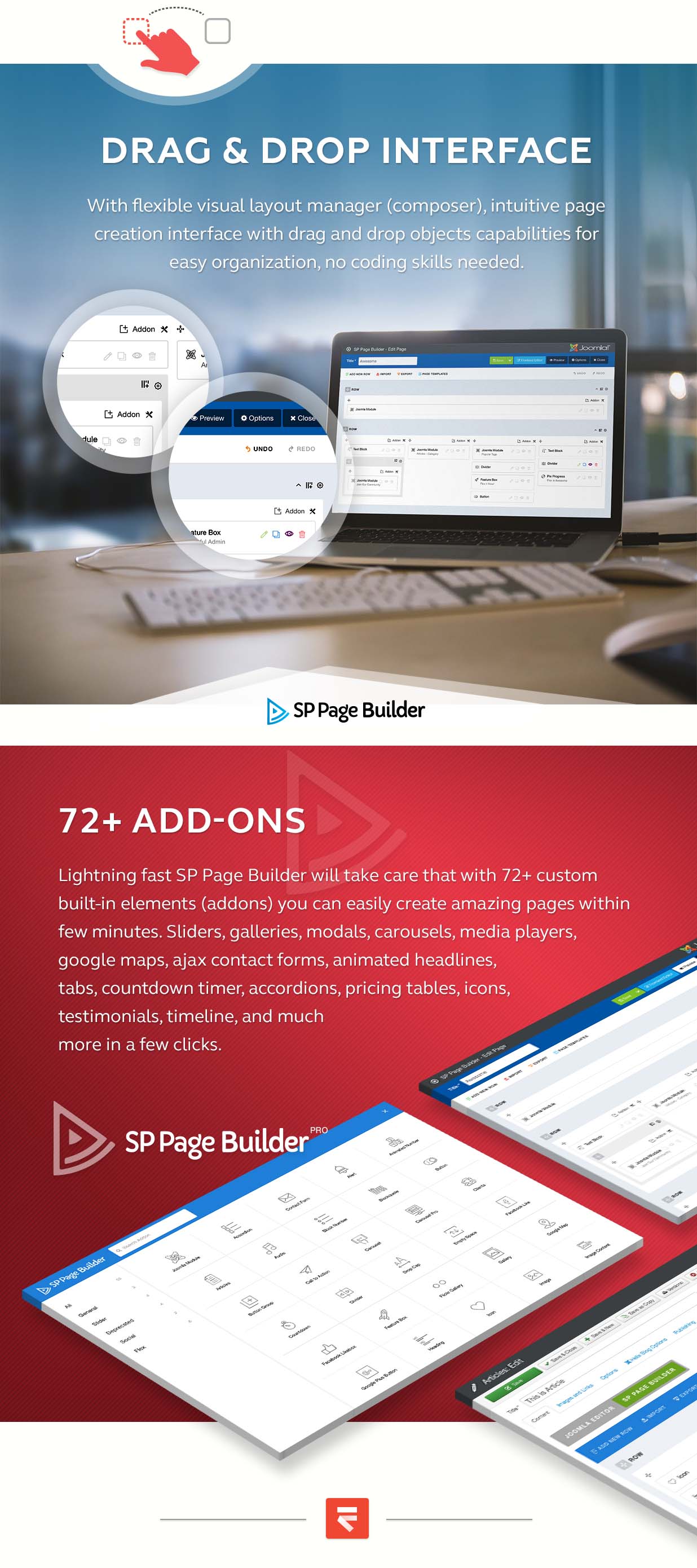 Page Builder for Flex with 72  Addons