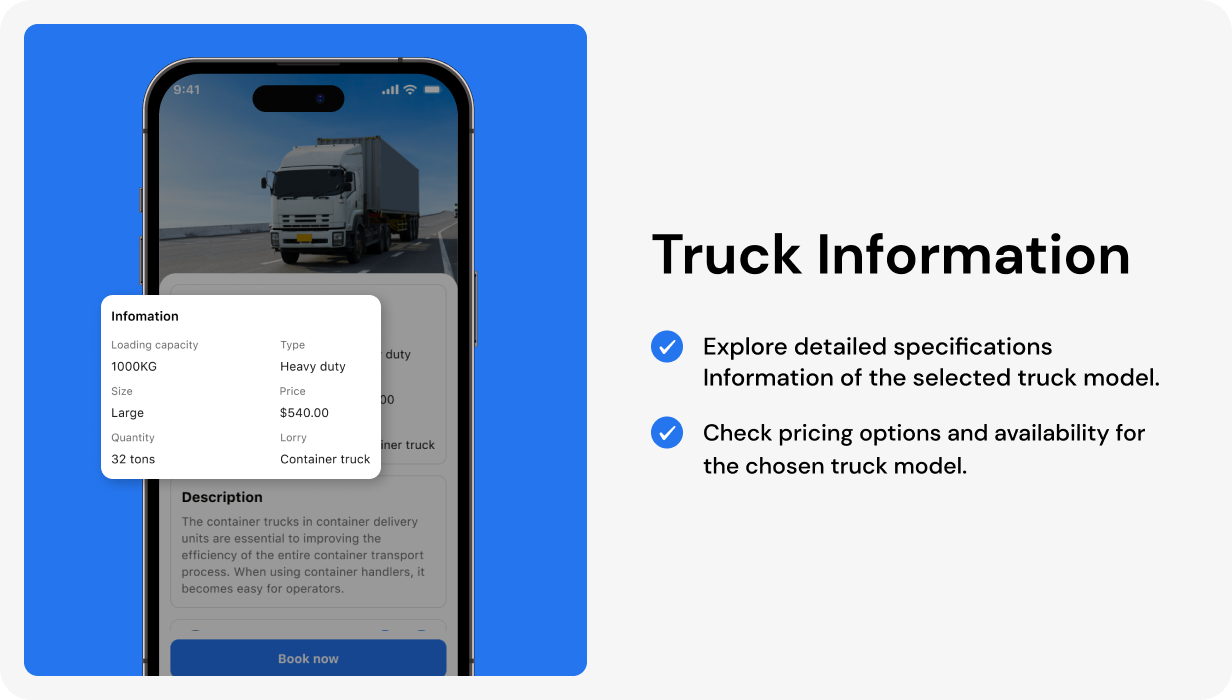 TruckerZone UI template | Online Truckload Booking App in Flutter | FreightFlow App Template - 8