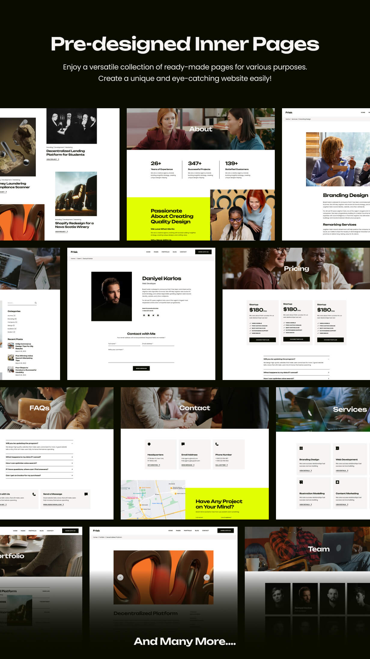 Frisk - Creative Agency & Portfolio WordPress Theme