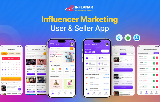 Inflanar - Influencer Marketing Service Selling Marketplace Laravel Script