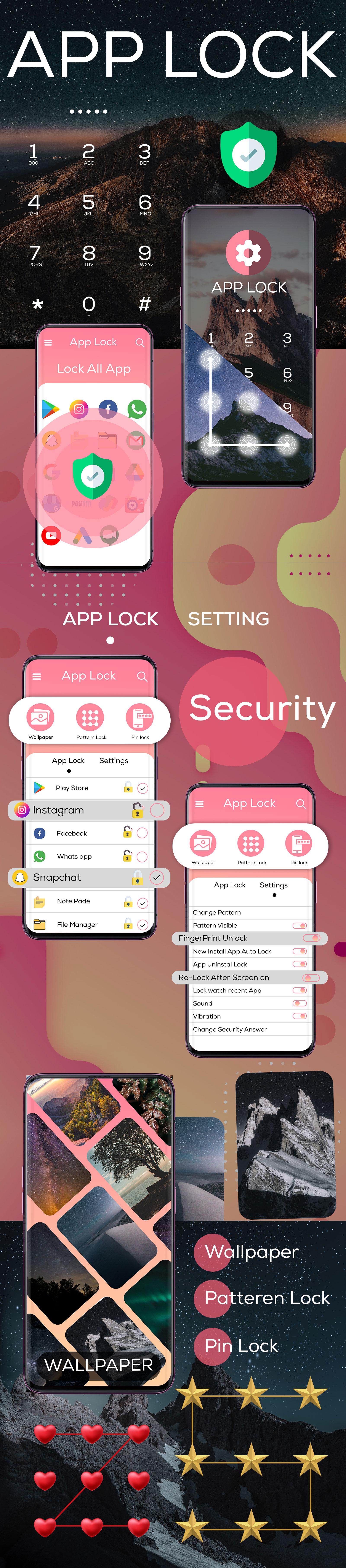 App Lock - Fingerprint Pin and Pattern - Fingerprint Password - Lock Apps -  LOCKit - AppLock Master by Elveeinfotech