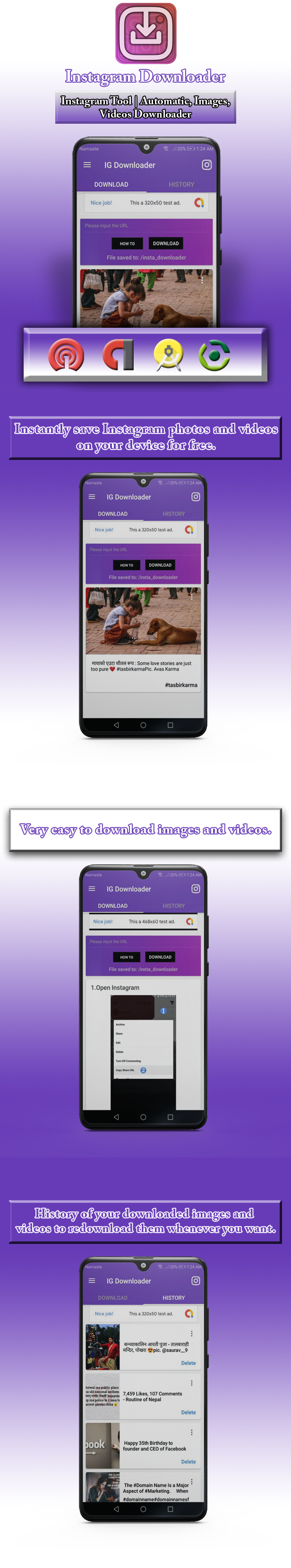 IG Downloader - Instagram Tool | Automatic, Images, Videos, Status Downloader - 4