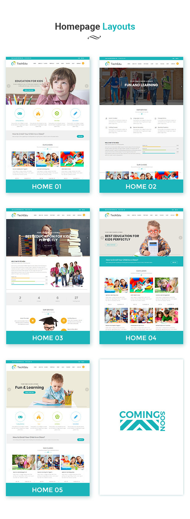 Techedu - School Website Template based on Bootstrap 5