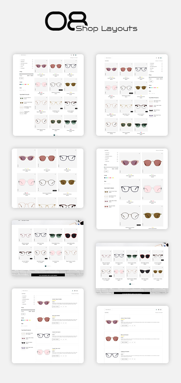 Zenny -  Eyewear & Glasses Elementor WooCommerce WordPress Theme - 8