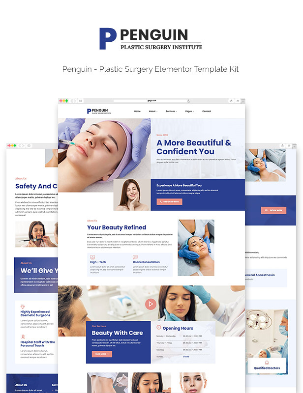 Penguin - Plastic Surgery Elementor Template Kit - 2