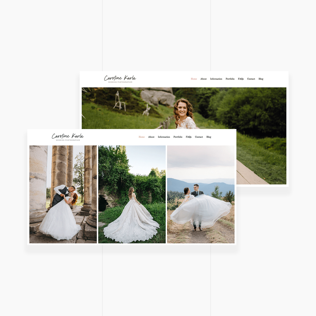 CKARLA - Minimal Wedding Photography Template
