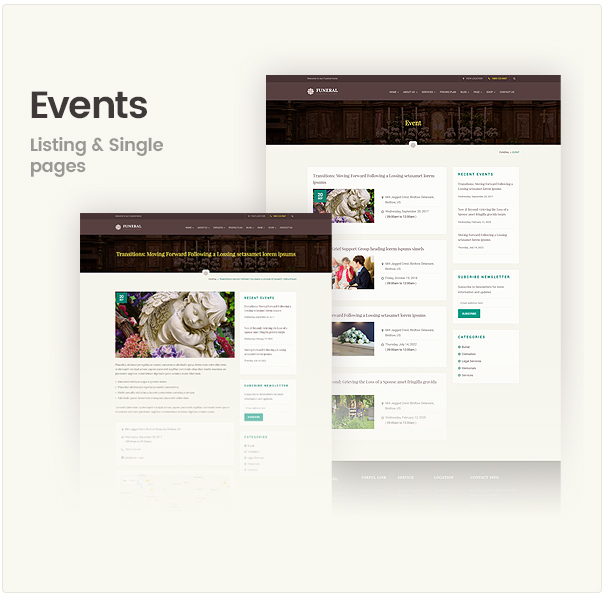 Funeral Service Responsive WordPress Theme