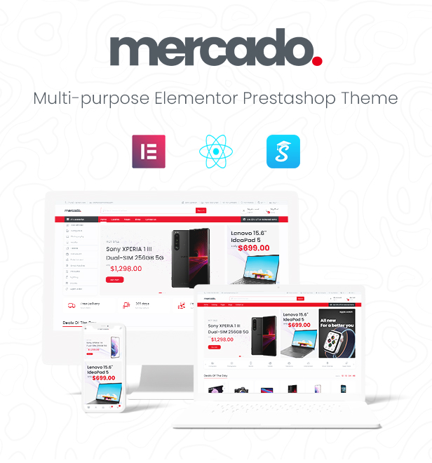 Mercado Elementor - Supermarket & Digital Prestashop Theme