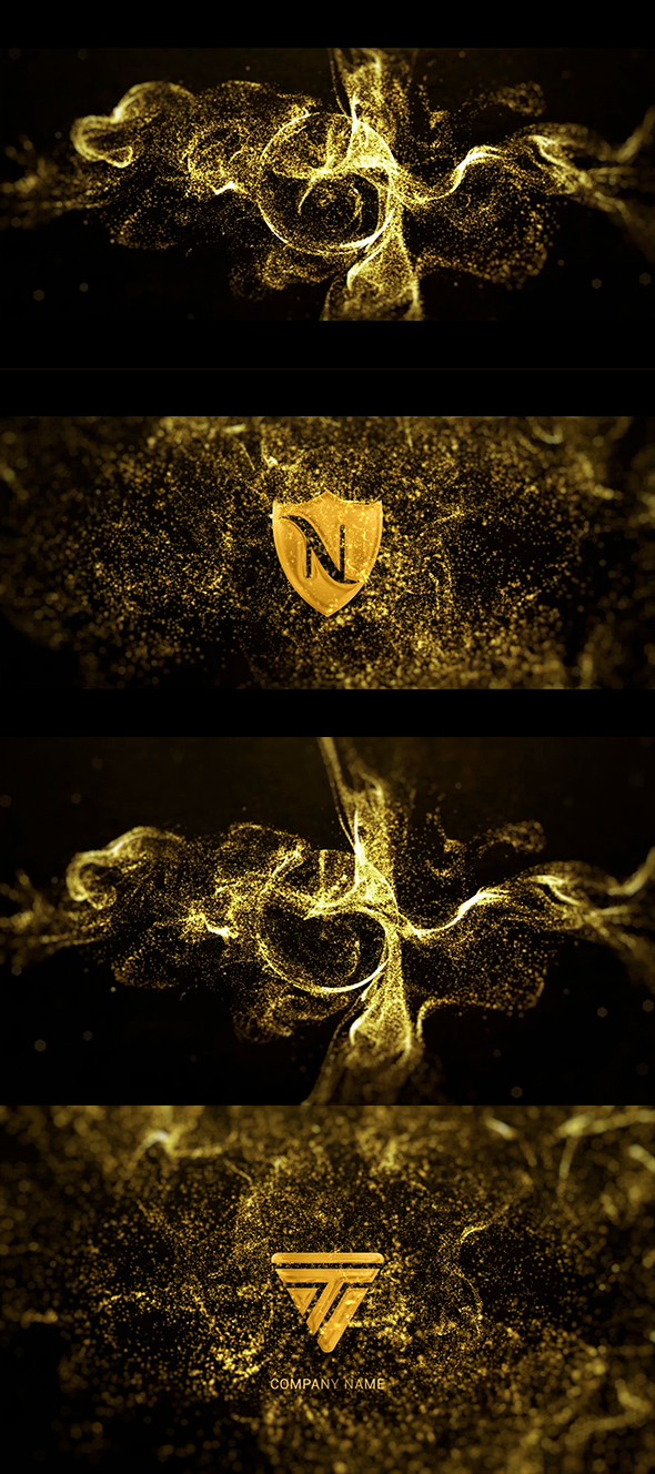 Gold Particle Logo - 1