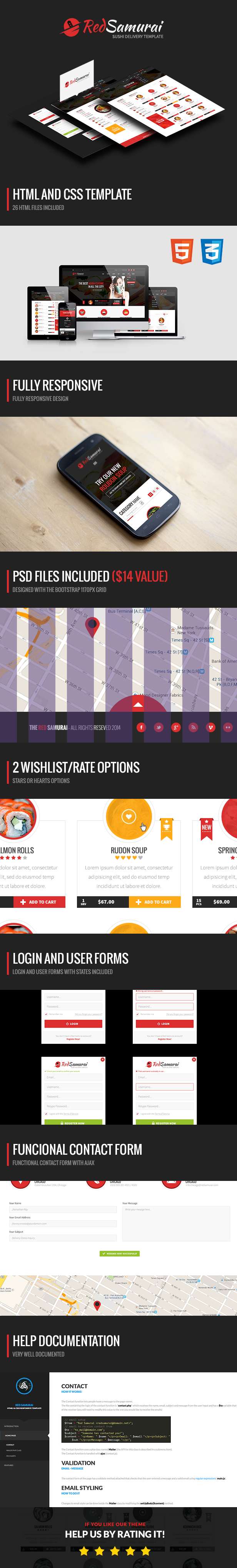 Red Samurai HTML5 and CSS3 Responsive Template - 8