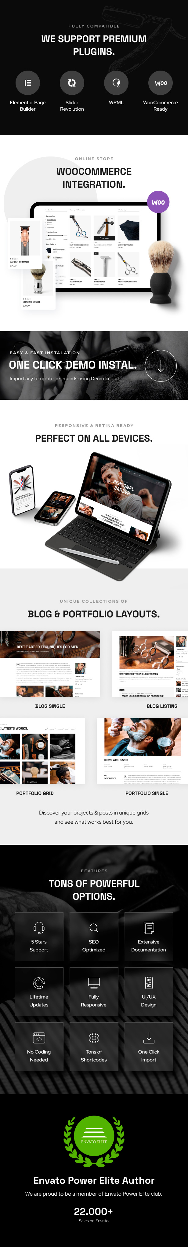 BladeHub - Barber Shop & Hairdressers WordPress Theme - 2