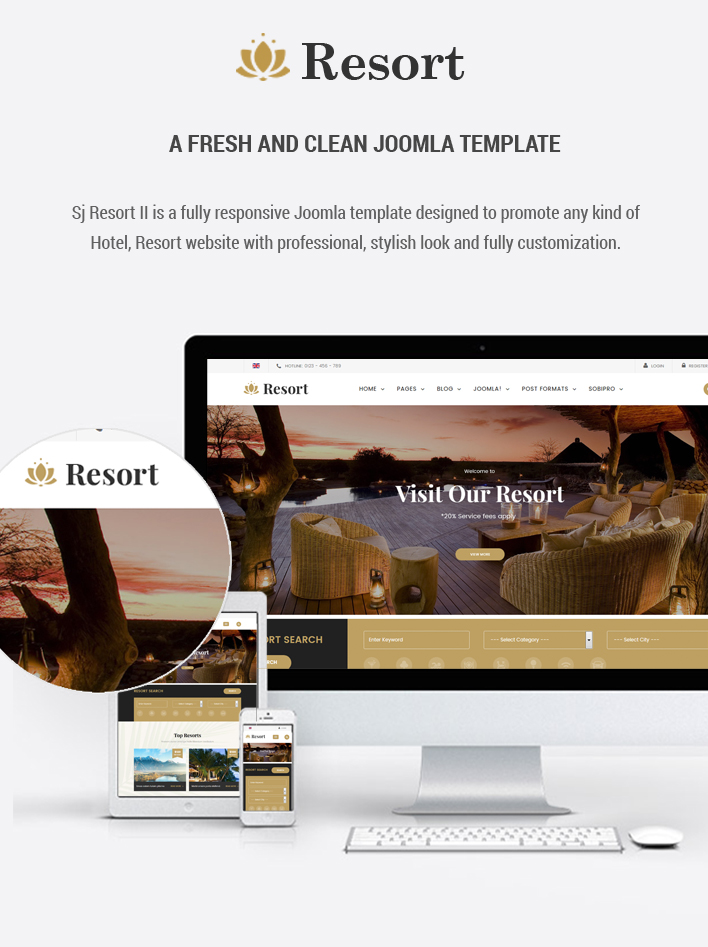 Sj Resort II - Premium Responsive Hotel & Resort Joomla Template