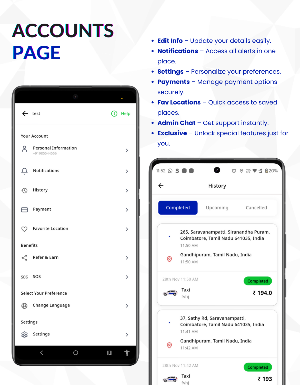 Restart  Taxi & Delivery- Perfect Taxi Solution with Parcel Delivery - 19