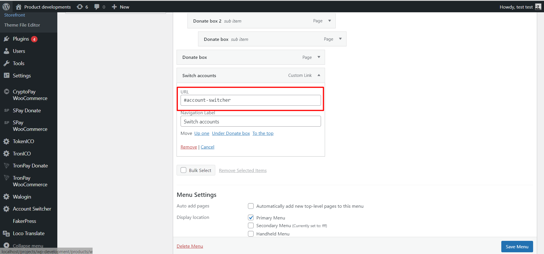 Account Switcher for WordPress (Multiple accounts plugin) - 2