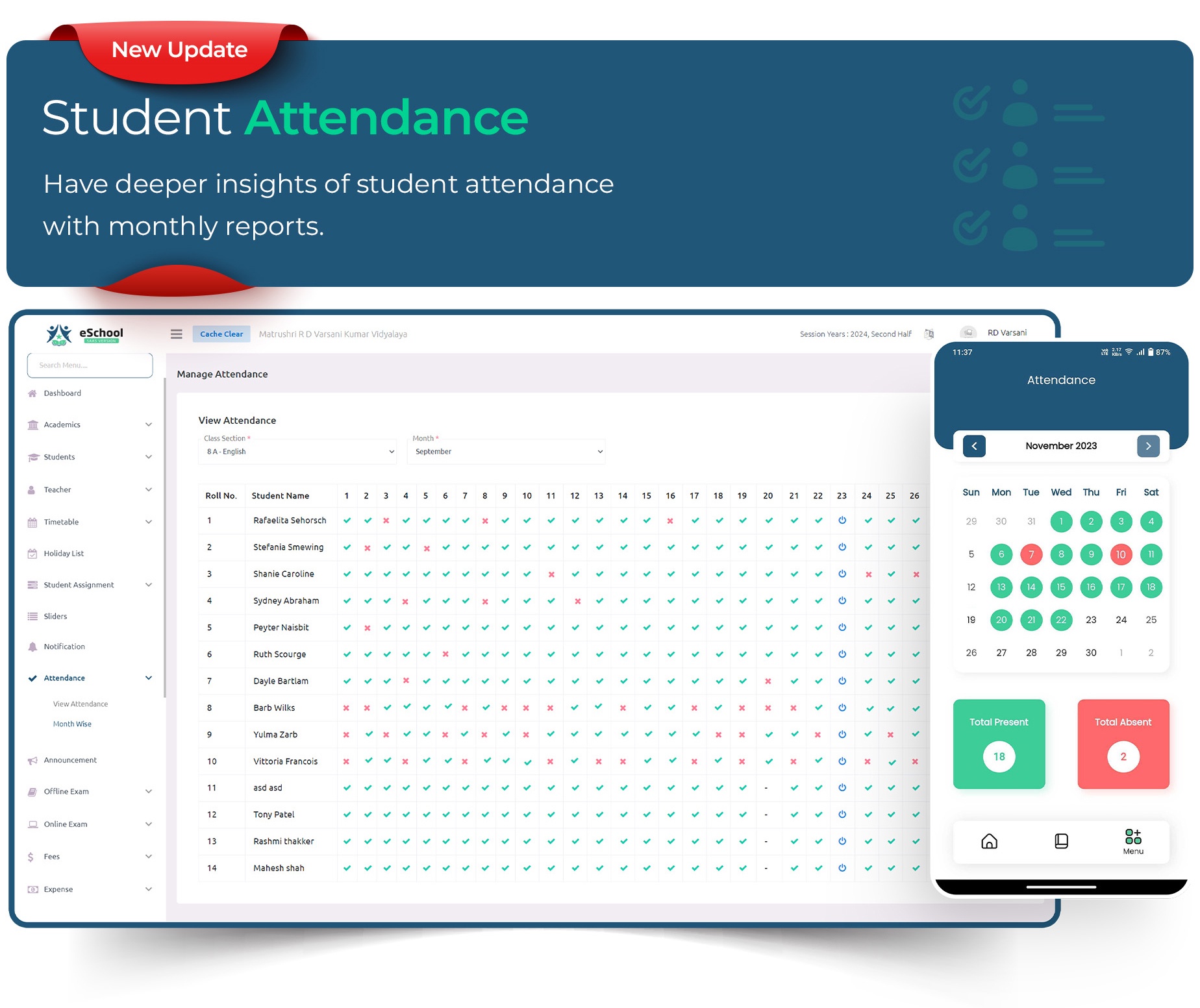 eSchool SaaS - School Management System with Student | Parents Flutter App | Laravel Admin - 19