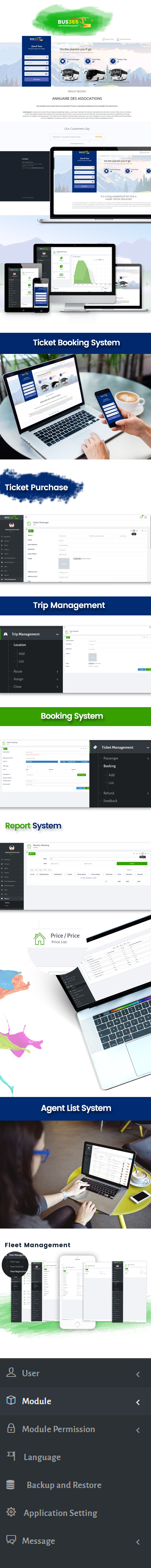 Bus365 - Bus Reservation System with Website - 2