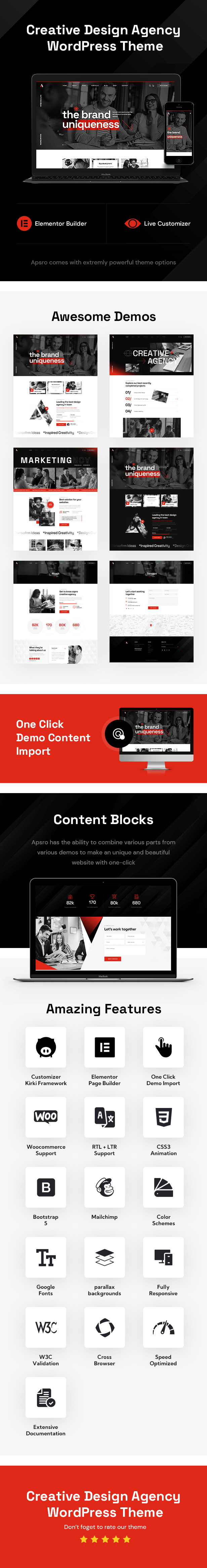 Apsro - Creative Design Agency WordPress Theme