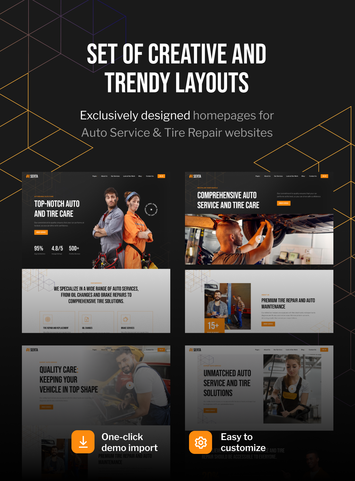 Serta - Auto Service & Tire Repair WordPress Theme