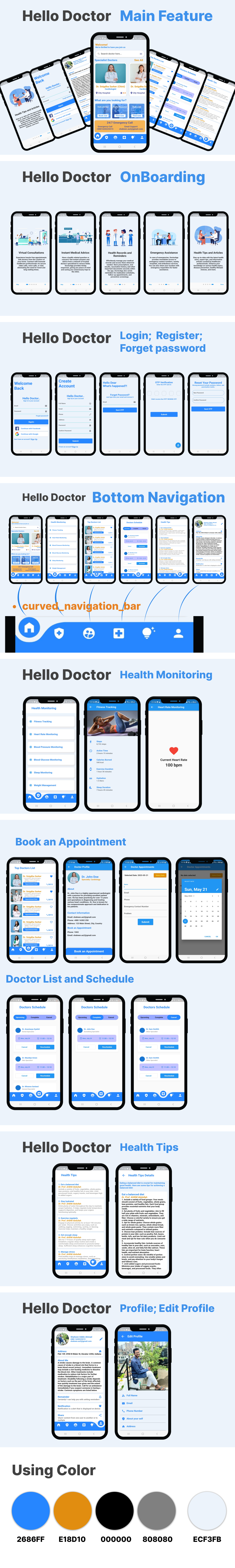 Hello Doctor- Doctor Appointment Flutter App UI Kit - 1