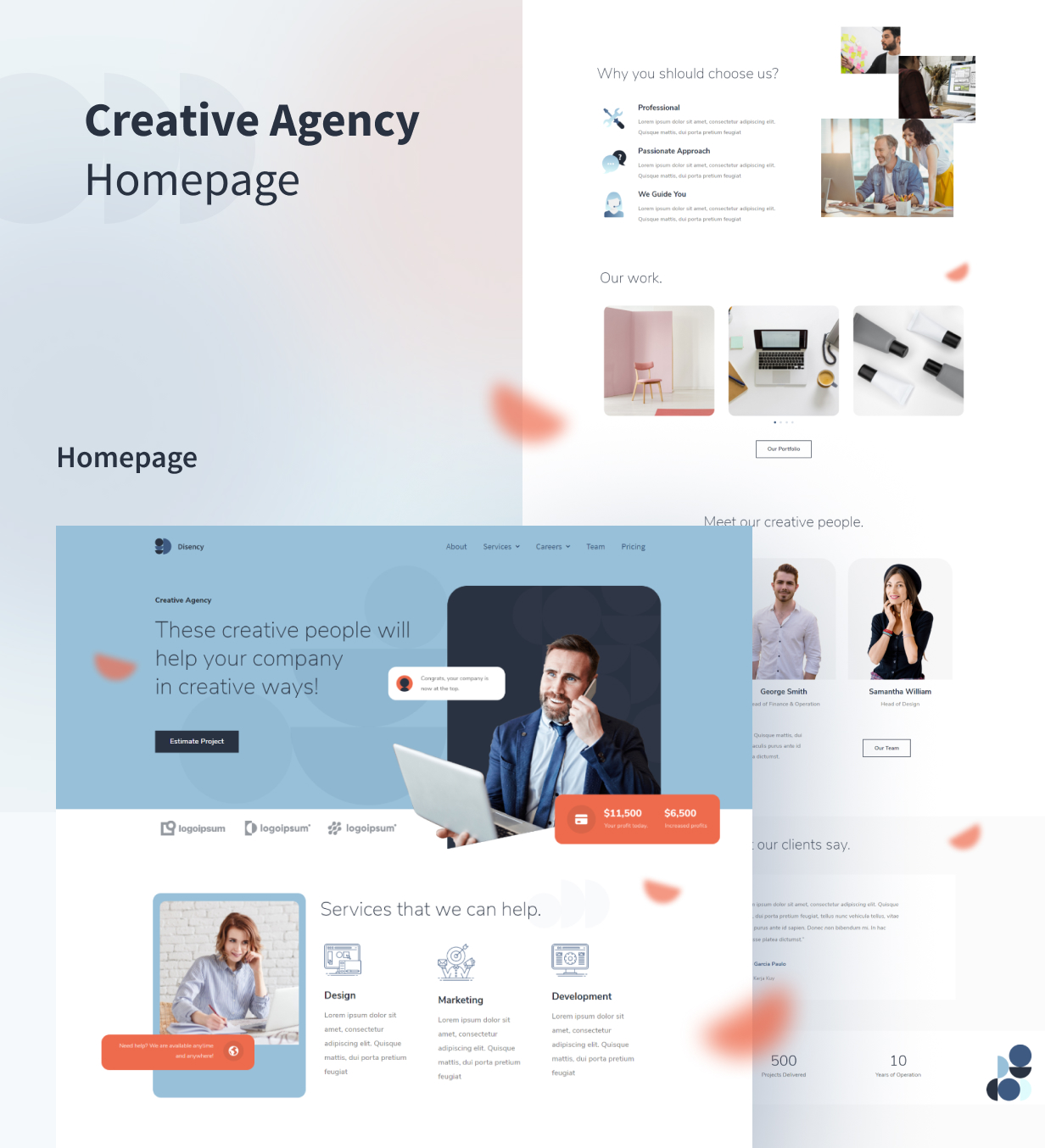 Disency | Creative Digital Agency Elementor Template Kit by tokopress