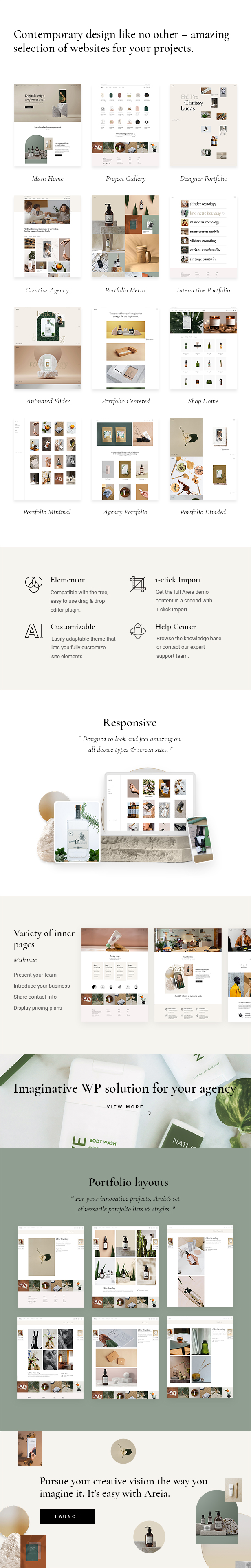 Areia - Portfolio and Agency WordPress Theme - 1