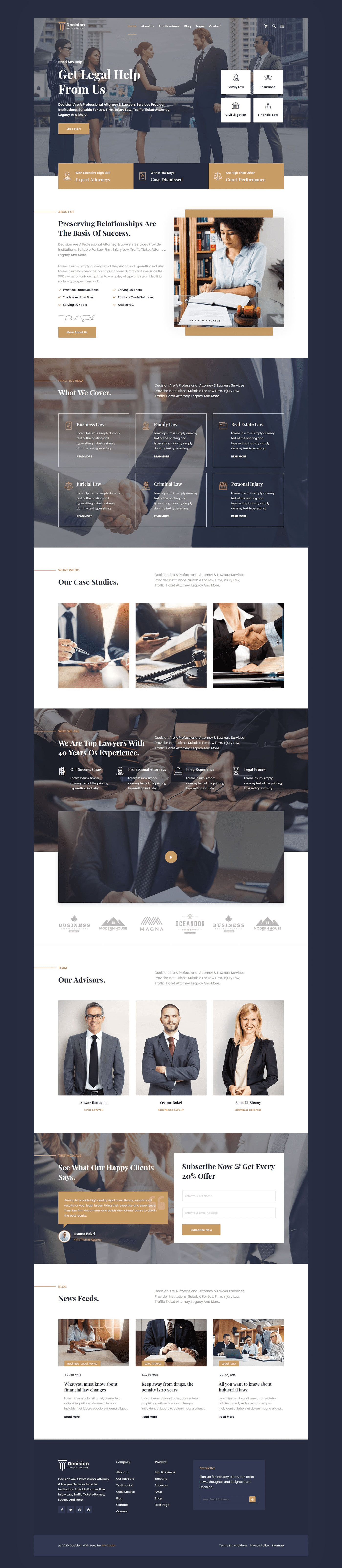 Decision - Law & Lawyer WordPress Theme - 2