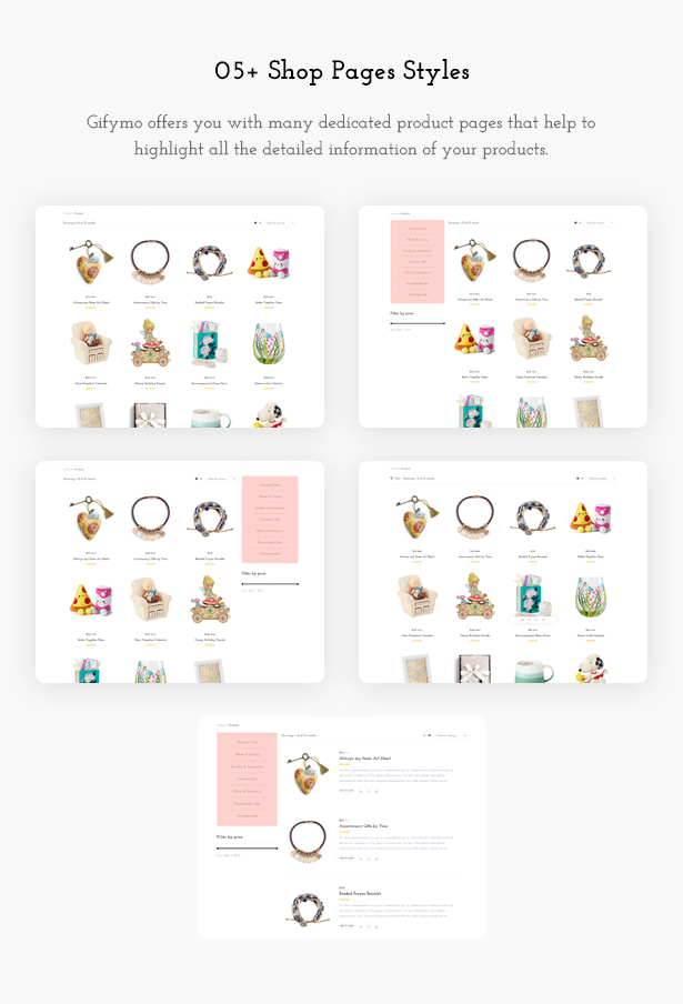 Shop Pages - Giftshop WooCommerce Theme