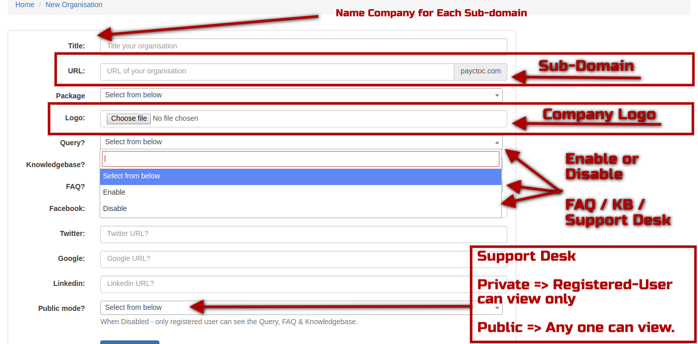 SAAS - Multi Tenant Customer Relation Support Desk System (zendesk clone) - 1